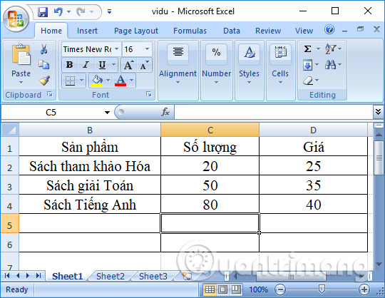 Hàm SUMPRODUCT trong Excel: Tính tổng tích các giá trị tương ứng