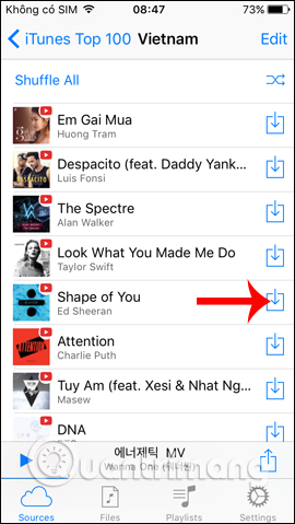 Tải bài hát tại danh sách 