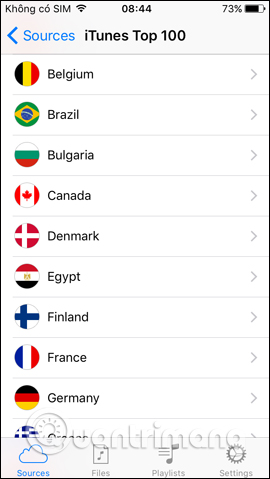 Nghe nhạc trên iTunes