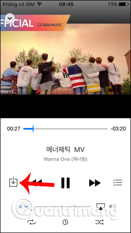 Giao diện phát nhạc