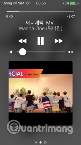 Nghe nhạc khi tắt máy