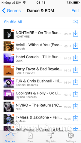 Phát nhạc theo thể loại