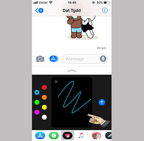Vẽ thông điệp mà bạn muốn gửi