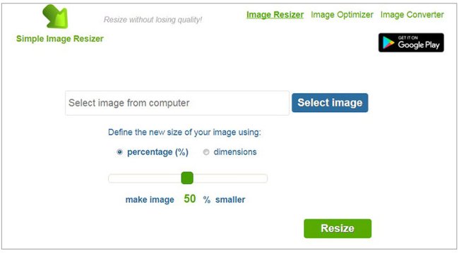 Simple Image Resizer