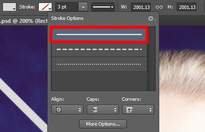 Kẻ một đường sử dụng công cụ Rectangle Tool