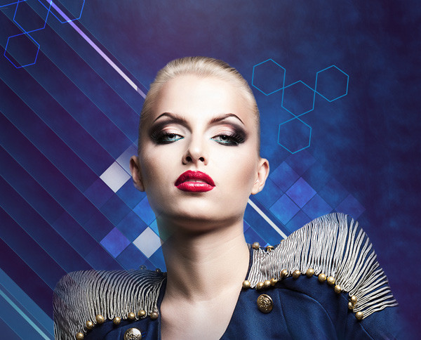 Tạo lớp hình vuông tương tự như trong hình 