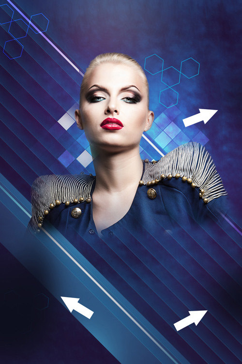 Tạo bóng cho lớp người mẫu