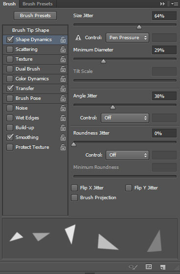 Vào Shape Dynamics và thực hiện các thiết lập