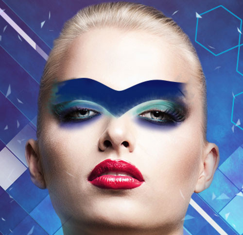 Tạo Clipping mask giữa hai lớp brush và hình