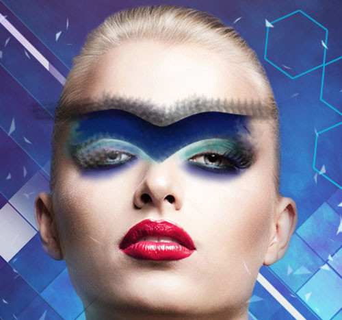 Chọn brush màu đen cho phía trên và màu xám cho phía dưới