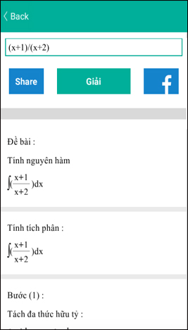 Bài toán trên Maths Solver