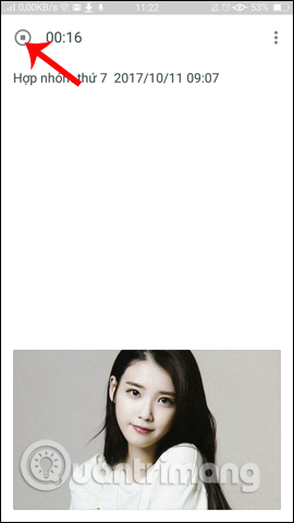 Thu âm thanh vào ghi chú