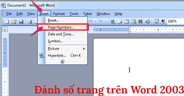 Đánh Số Trang Trong Word 2003, Chèn Ký Tự Đặc Biệt, Ngày Giờ Vào Word