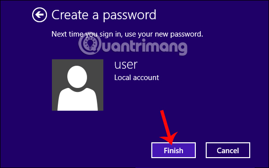 Thay đổi mật khẩu Windows 8