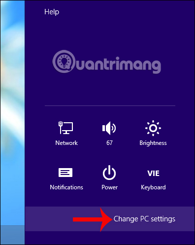 Thay đổi cài đặt PC
