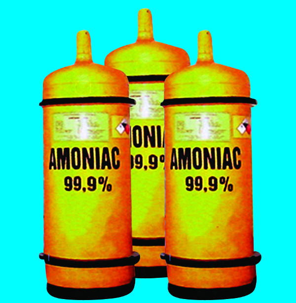 Khí amoniac thường bị nén dưới dạng lỏng
