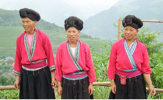 Tóc dài, người Dao, Trung Quốc