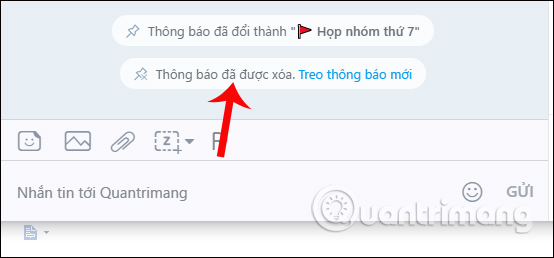 Thông báo tin nhắn Zalo 