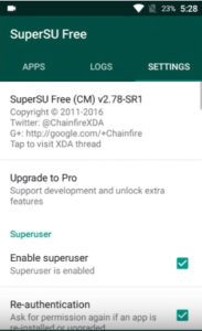 Kích hoạt Superuser và xác thực lại