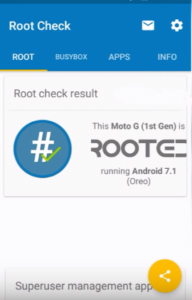 Root thành công thiết bị