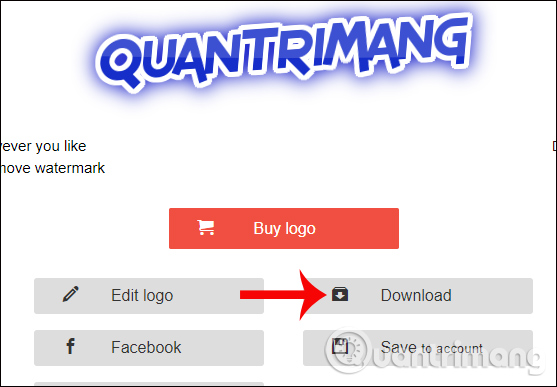 Tải logo trên Cooltext