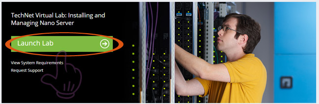 Nhấn Launch Lab để mở bài labs