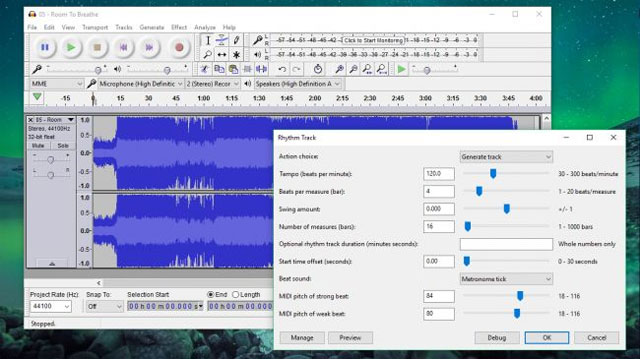 Phần mềm Ocenaudio 