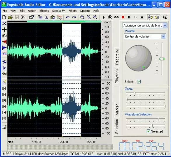 Phần mềm Expstudio Audio Editor Free