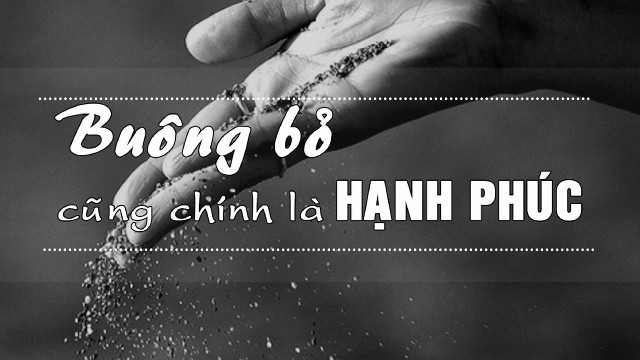 Buông bỏ áp lực