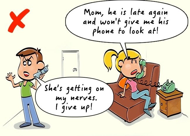 Kéo các thành viên khác trong gia đình vào cuộc cãi vã của hai người