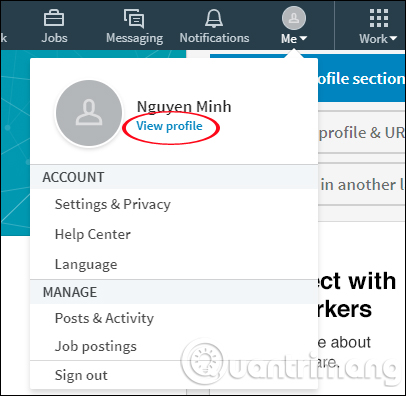 Xem Profile LinkedIn