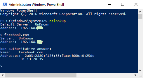 Địa chỉ IPv6 của Facebook