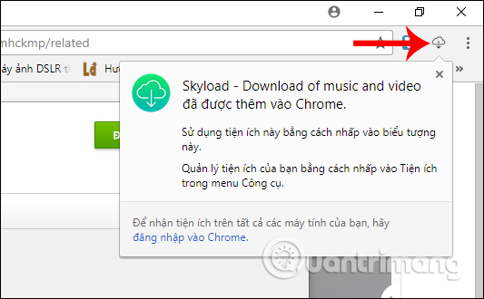 Thông báo từ Skyload