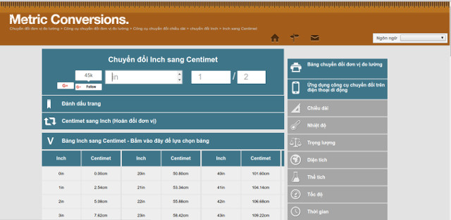 Vào trang web để tính toán trực tiếp