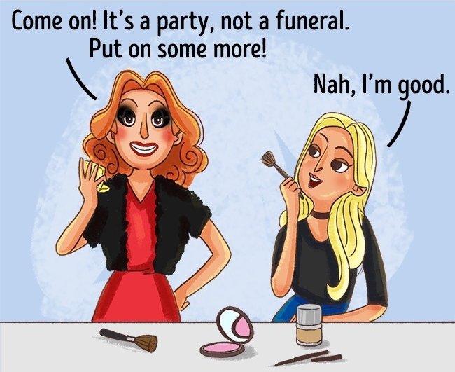 Trang điểm quá lòe loẹt