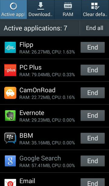 Tắt các ứng dụng chạy nền