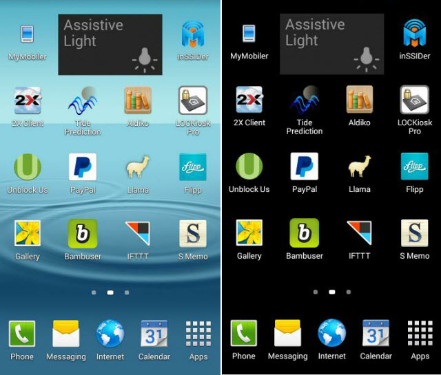 Màn hình màu đen