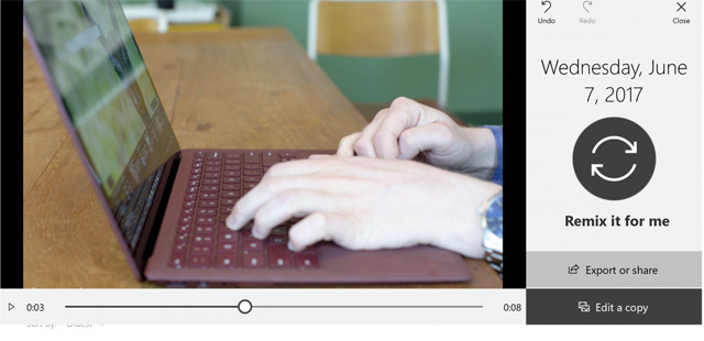 Ứng dụng Photos tự tạp trình chiếu video từ album ảnh 