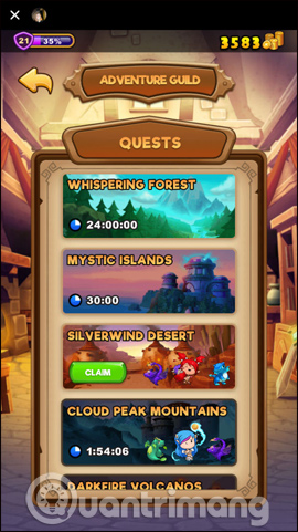 Các nhiệm vụ trong EverWing