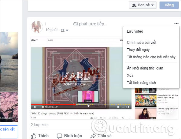 Cách chia sẻ màn hình phát live stream trên Facebook Live