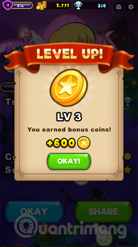 Tăng level kiếm tiền vàng