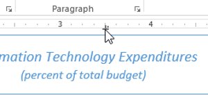 Nhấn vào ảnh để phóng to Nhấp vào vị trí trên thước ngang nơi bạn muốn văn bản xuất hiện