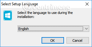 Chọn ngôn ngữ cài đặt WinToHDD