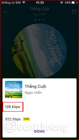 Chọn chất lượng tải bài hát 