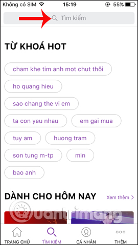Nhập từ khóa bài hát