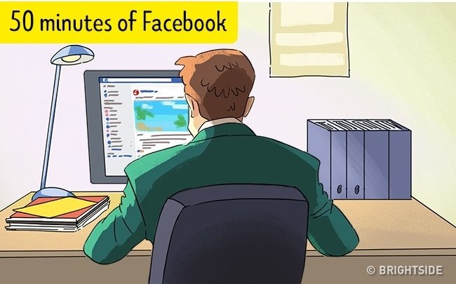... 50 phút Facebook, xem phim hoặc nghe nhạc.