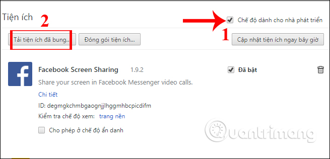Tiện ích Chrome cho nhà phát triển