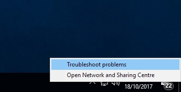 Chọn Troubleshoot problems