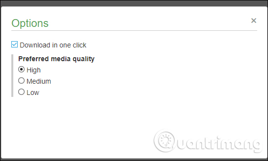 Tùy chọn cho tiện ích Savior