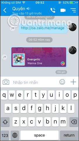 Gửi bài hát cho bạn bè